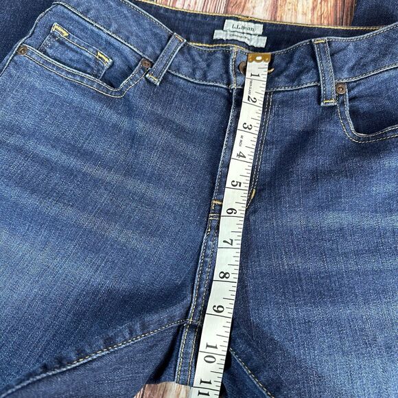 LL Bean CLASSIC FIT Size 6 Petite Mid Rise Straight Leg Jeans Denim Pants 27x27 - Picture 5 of 13